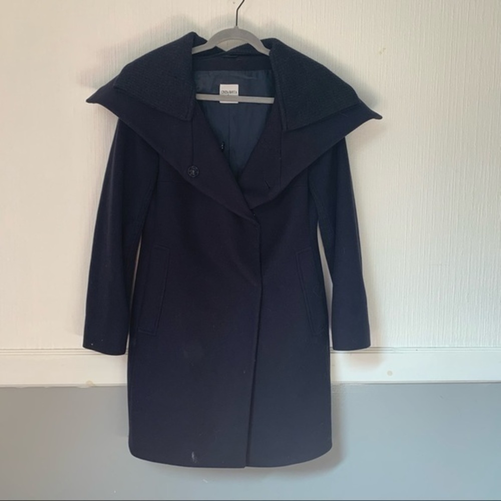 Cinzia Rocca Due Blue Wool cashmere blend Coat